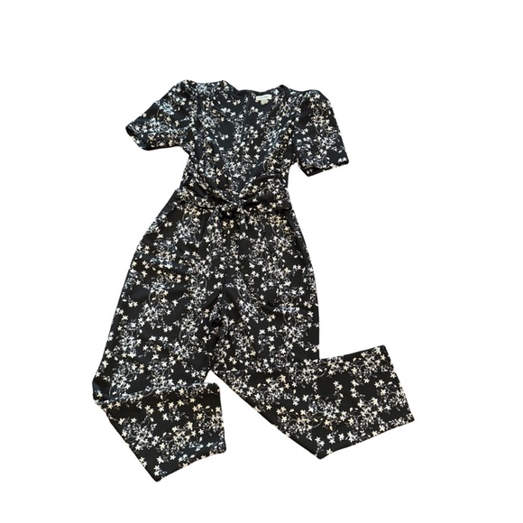 Calvin Klein Sz 6 Black Floral Midi Romper - Never Worn - Picture 8 of 8